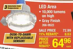Menards LED Area offer