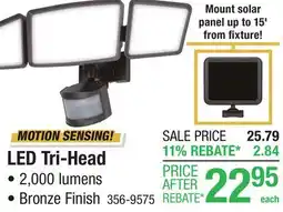 Menards LED Tri-Head offer