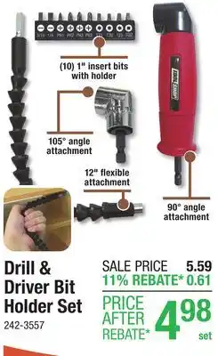Menards Drill & Driver Bit Holder Set offer