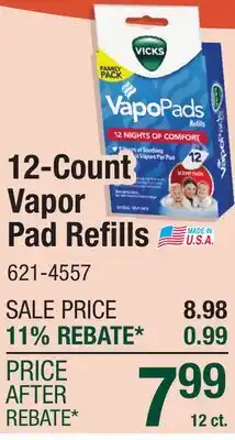 Menards 12-Count Vapor Pad Refills offer