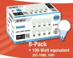 Menards 8-Pack LED LIGHT BULBS offer