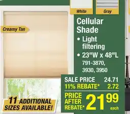 Menards Cellular Shade offer