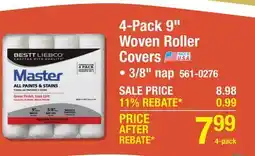 Menards 4-Pack 9 Woven Roller Covers offer