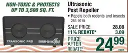 Menards Ultrasonic Pest Repeller offer