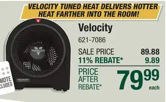 Menards Velocity offer