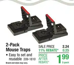 Menards 2-Pack Mouse Traps offer