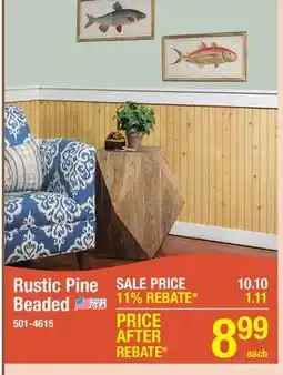 Menards Rustic Pine Beaded offer