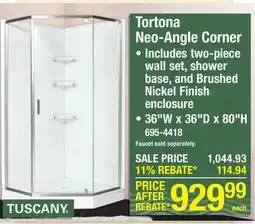 Menards Tortona Neo-Angle Corner offer