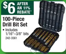 Menards 100-Piece Drill Bit Set offer