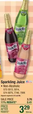 Menards Sparkling Juice offer