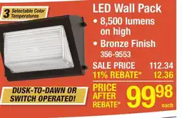 Menards LED Wall Pack offer