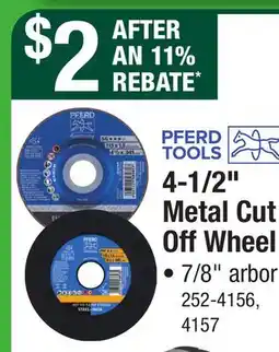 Menards 4-1/2 Metal Cut Off Wheel offer