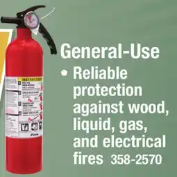 Menards KIDDE General-Use Fire Extinguisher offer