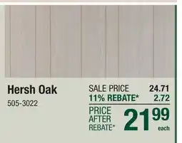 Menards Hersh Oak offer