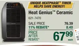 Menards Heat Genius Ceramic offer