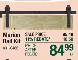 Menards Marion Rail Kit offer