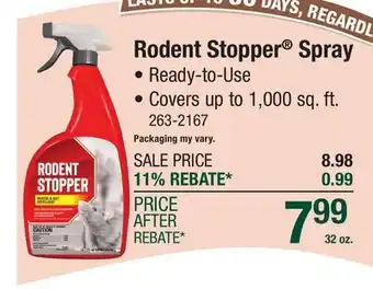 Menards Rodent Stopper Spray offer