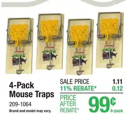 Menards 4-Pack Mouse Traps offer