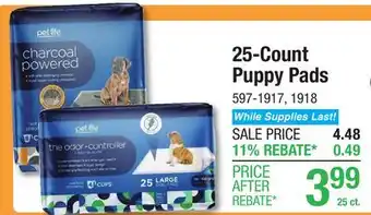Menards 25-Count Puppy Pads offer