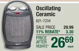 Menards Oscillating Ceramic offer