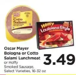 Food 4 Less Oscar Mayer Bologna or Cotto Salami Lunchmeat or Hoffy Smoked Sausage offer
