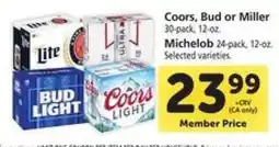 Safeway Coors, Bud or Miller offer
