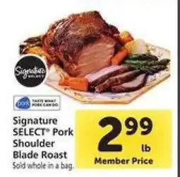 Safeway Signature SELECT Pork Shoulder Blade Roast offer