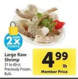 Safeway Large Raw Shrimp offer