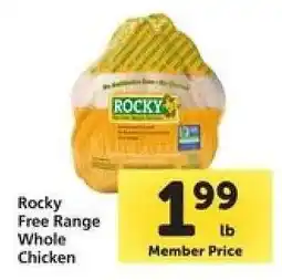 Safeway Rocky Free Range Whole Chicken offer