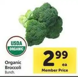 Safeway Organic Broccoli offer