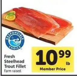 Safeway Fresh Steelhead Trout Fillet offer