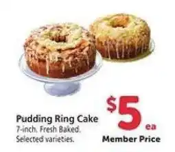 Safeway Pudding Ring Cake offer