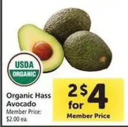 Safeway Organic Hass Avocado offer