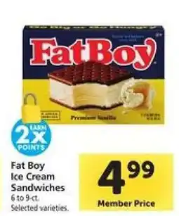 Safeway Fat Boy Ice Cream Sandwiches offer