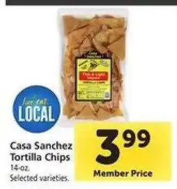 Safeway Casa Sanchez Tortilla Chips offer
