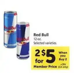 Safeway Red Bull offer