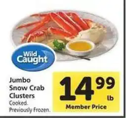 Safeway Jumbo Snow Crab Clusters offer