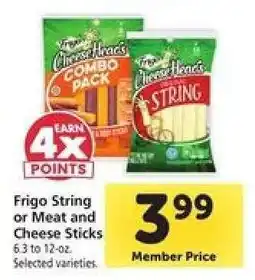 Safeway Frigo String or Meat and Cheese Sticks offer
