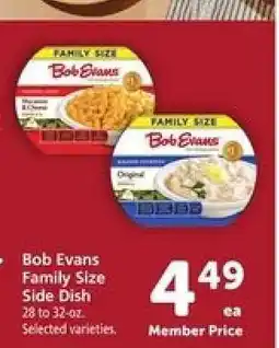 Safeway Bob Evans Family Size Side Dish offer