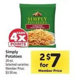 Safeway Simply Potatoes offer