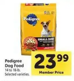 Safeway Pedigree Dog Food offer