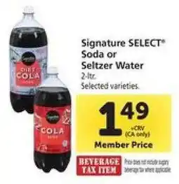 Safeway Signature SELECT Soda or Seltzer Water offer