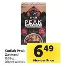 Safeway Kodiak Peak Oatmeal offer