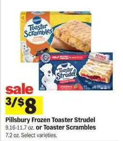 Meijer Pillsbury Frozen Toaster Strudel or Toaster Scrambles offer