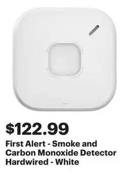 Best Buy First Alert - Smoke and Carbon Monoxide Detector Hardwired - White offer