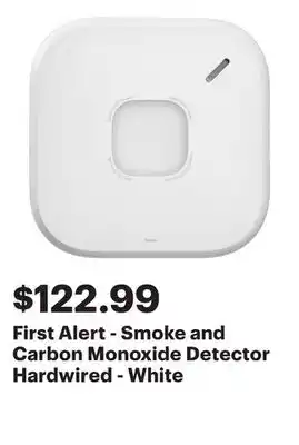 Best Buy First Alert - Smoke and Carbon Monoxide Detector Hardwired - White offer