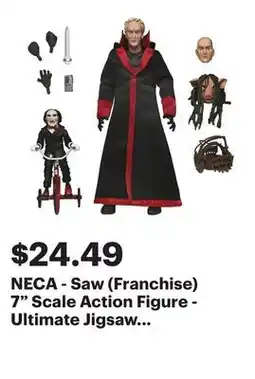 Best Buy NECA - Saw (Franchise) 7 Scale Action Figure - Ultimate Jigsaw Killer (Black Robe) offer