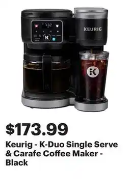 Best Buy Keurig - K-Duo Single Serve & Carafe Coffee Maker - Black offer