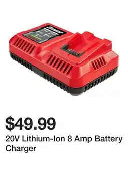 Harbor Freight Tools 20V Lithium-Ion 8 Amp Battery Charger offer