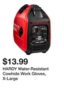 Harbor Freight Tools HARDY Water-Resistant Cowhide Work Gloves, X-Large offer